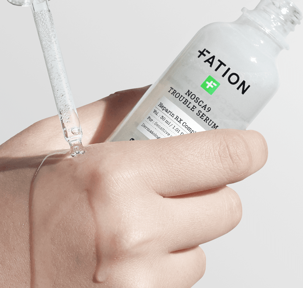 Visual editorial produk perawatan kulit FATION